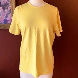 Nwot, Denim & Co, super cute yellow top, medium